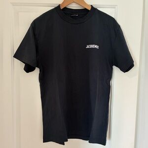 Jacquemus Navy Tee with Logo